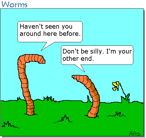 famous cartoon worms